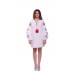 Embroidered Dress "Bohemian Roses" white